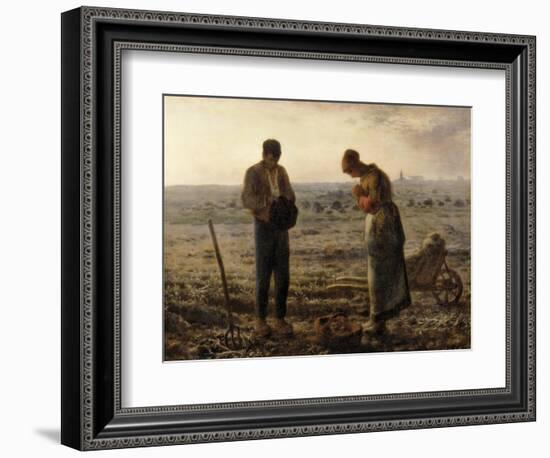 The Angelus (L'Angélus)-Jean-Fran?ois Millet-Framed Art Print