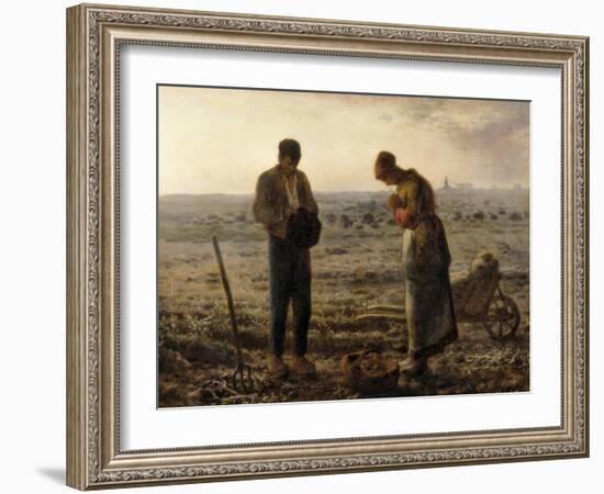 The Angelus (L'Angélus)-Jean-Fran?ois Millet-Framed Art Print