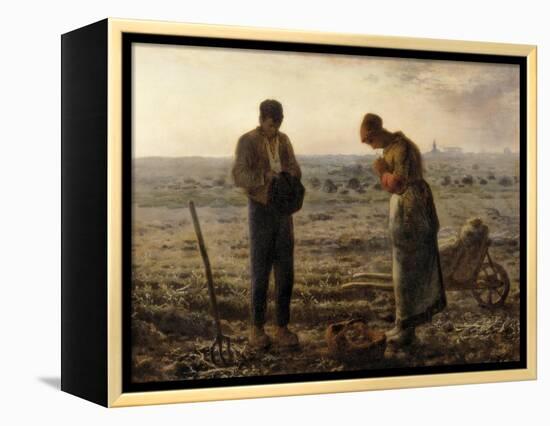 The Angelus (L'Angélus)-Jean-Fran?ois Millet-Framed Stretched Canvas