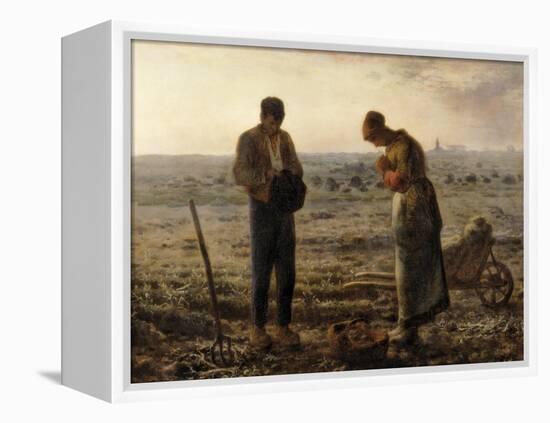 The Angelus (L'Angélus)-Jean-Fran?ois Millet-Framed Stretched Canvas