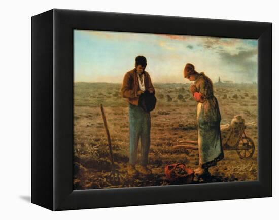 The Angelus-Jean-Fran?ois Millet-Framed Stretched Canvas