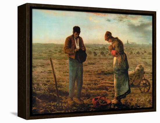 The Angelus-Jean-Fran?ois Millet-Framed Stretched Canvas