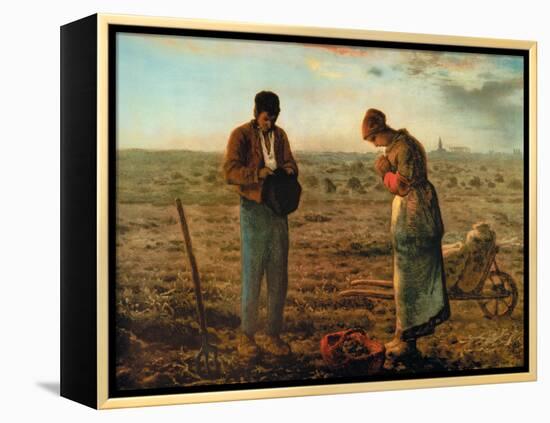 The Angelus-Jean-Fran?ois Millet-Framed Stretched Canvas