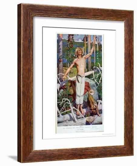 The Anger of Kallervo, from "Kalevala"-Akseli Valdemar Gallen-kallela-Framed Giclee Print