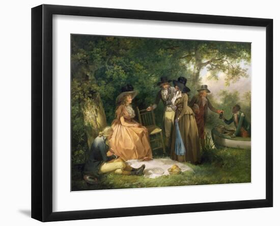 The Angler's Repast-George Morland-Framed Giclee Print