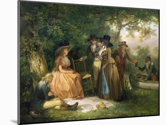 The Angler's Repast-George Morland-Mounted Giclee Print