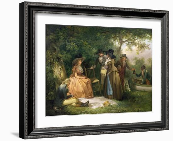 The Angler's Repast-George Morland-Framed Giclee Print