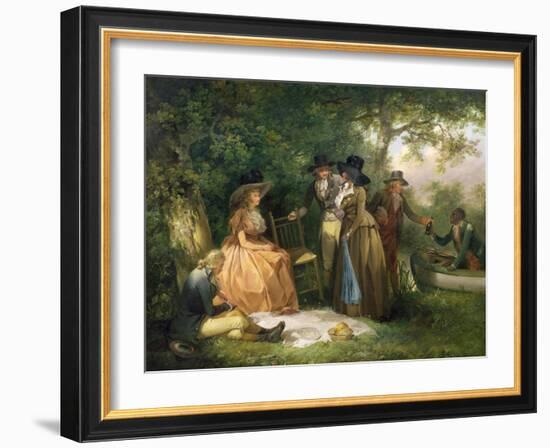 The Angler's Repast-George Morland-Framed Giclee Print