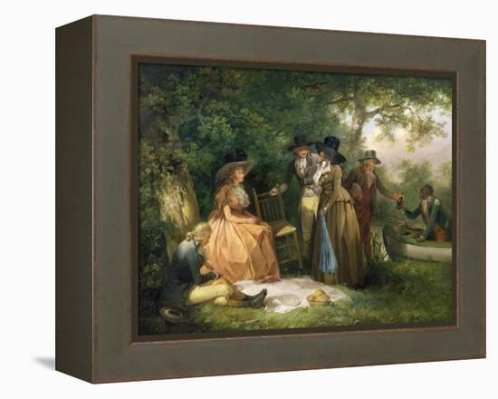 The Angler's Repast-George Morland-Framed Premier Image Canvas