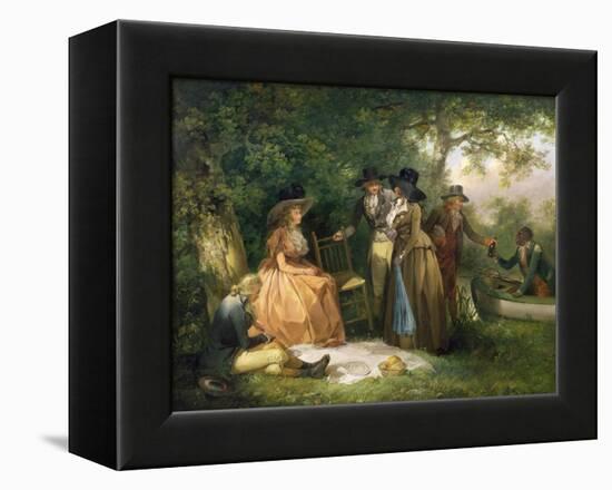 The Angler's Repast-George Morland-Framed Premier Image Canvas