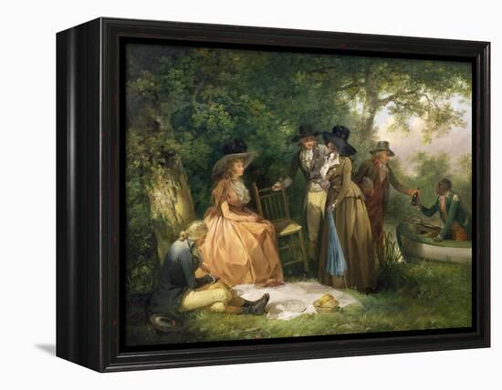 The Angler's Repast-George Morland-Framed Premier Image Canvas