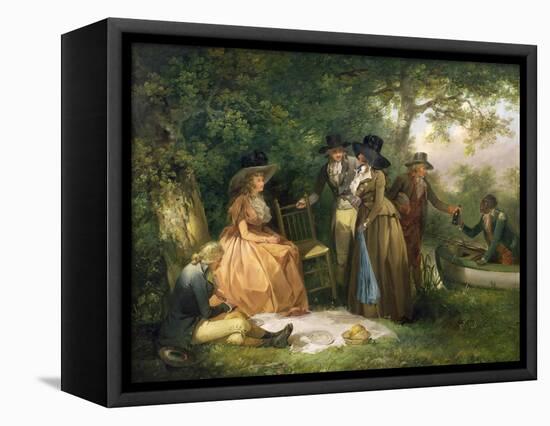 The Angler's Repast-George Morland-Framed Premier Image Canvas