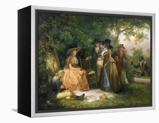 The Angler's Repast-George Morland-Framed Premier Image Canvas