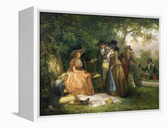 The Angler's Repast-George Morland-Framed Premier Image Canvas