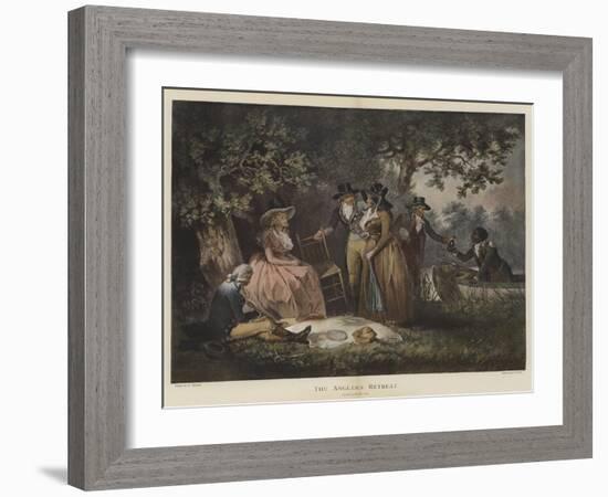 The Angler's Retreat-George Morland-Framed Giclee Print