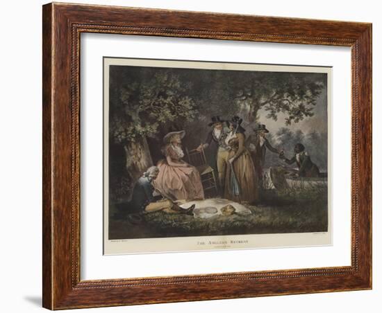 The Angler's Retreat-George Morland-Framed Giclee Print