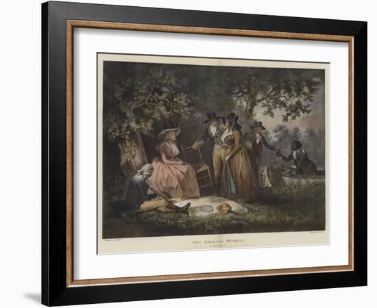 The Angler's Retreat-George Morland-Framed Giclee Print