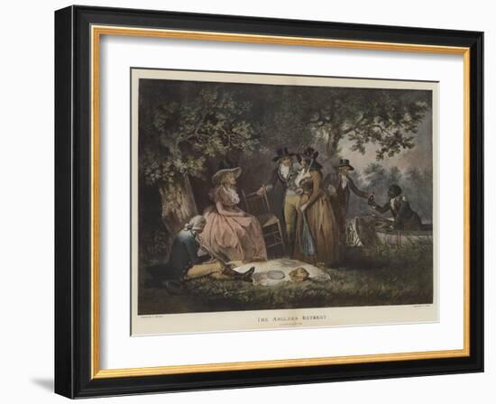 The Angler's Retreat-George Morland-Framed Giclee Print