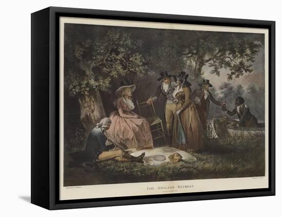 The Angler's Retreat-George Morland-Framed Premier Image Canvas