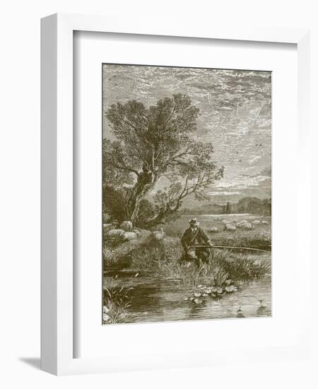 The Angler's Wish-Myles Birket Foster-Framed Giclee Print