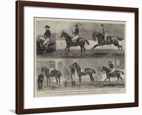 The Anglo-Mexican Riding Match at the Agricultural Hall, Islington-Alfred Chantrey Corbould-Framed Giclee Print