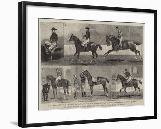 The Anglo-Mexican Riding Match at the Agricultural Hall, Islington-Alfred Chantrey Corbould-Framed Giclee Print