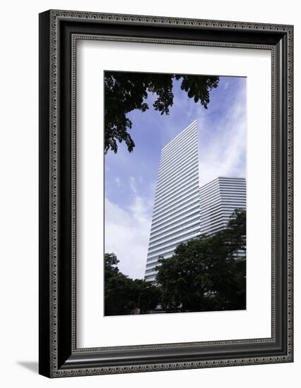 The Angular Designed Gateway Building in Singapore, Southeast Asia, Asia-John Woodworth-Framed Photographic Print
