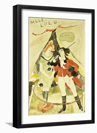 The Animal Tamer Presents-Charles Demuth-Framed Giclee Print