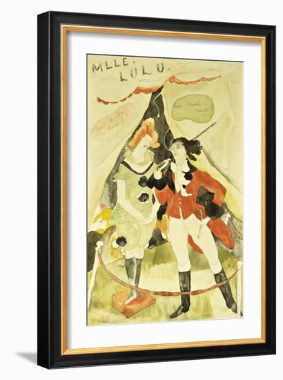 The Animal Tamer Presents-Charles Demuth-Framed Giclee Print