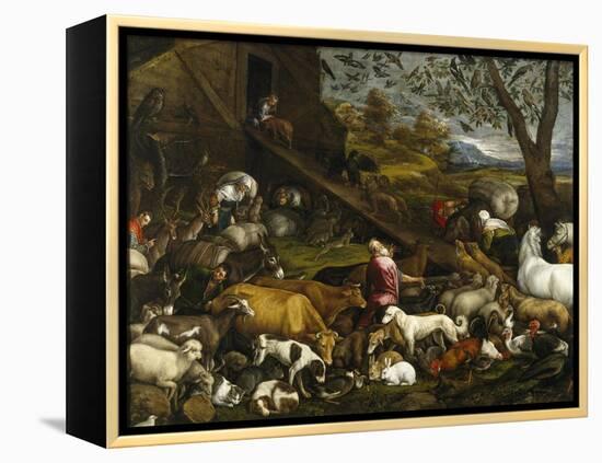 The Animals Board Noah's Ark-Jacopo Bassano-Framed Premier Image Canvas