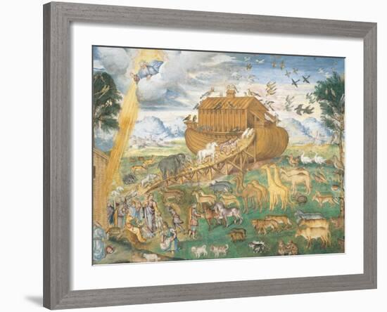 The Animals Enter Noah's Ark-Aurelio Luini-Framed Giclee Print