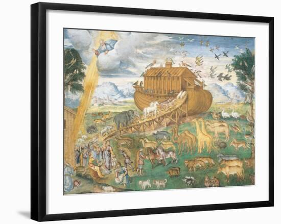 The Animals Enter Noah's Ark-Aurelio Luini-Framed Giclee Print