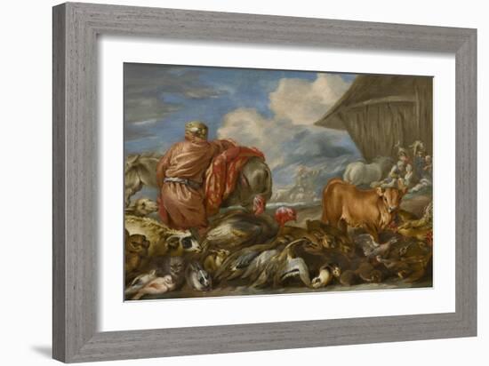 The Animals Entering Noahs Ark by Giovanni Benedetto Castiglione-Giovanni Benedetto Castiglione-Framed Giclee Print