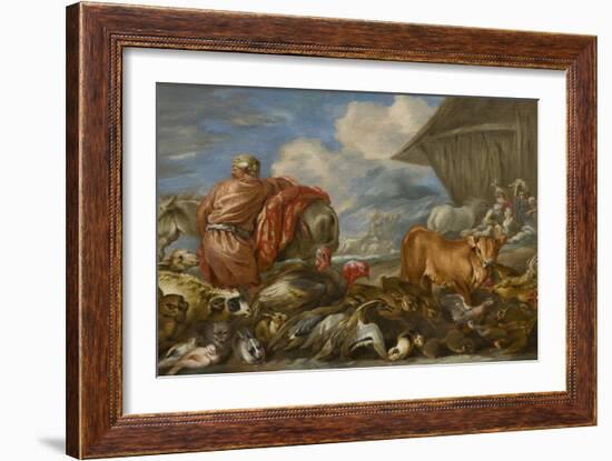 The Animals Entering Noahs Ark by Giovanni Benedetto Castiglione-Giovanni Benedetto Castiglione-Framed Giclee Print