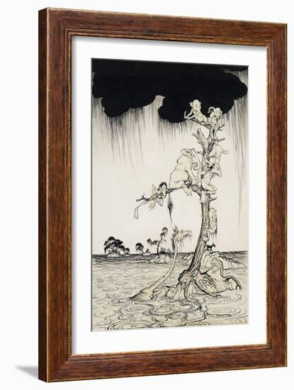 'The Animals You Know Are Not As They Are Now'-Arthur Rackham-Framed Giclee Print