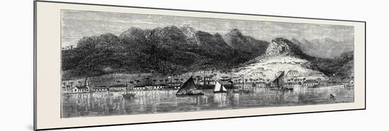 The Annexation of the Fiji Islands: View of Levuka from the Anchorage-null-Mounted Giclee Print