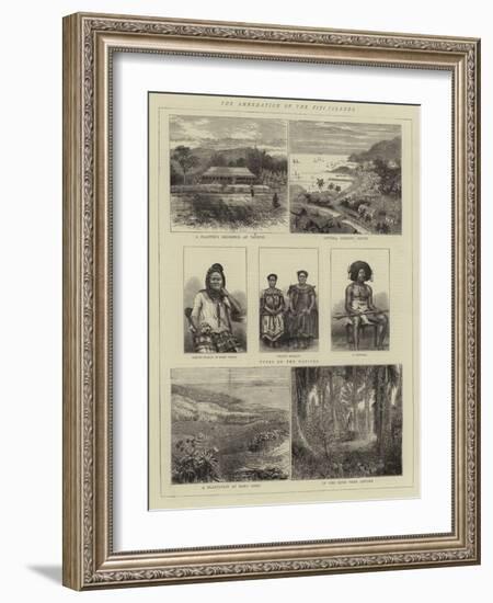 The Annexation of the Fiji Islands-null-Framed Giclee Print