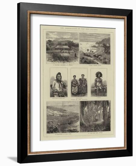 The Annexation of the Fiji Islands-null-Framed Giclee Print