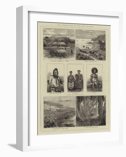 The Annexation of the Fiji Islands-null-Framed Giclee Print