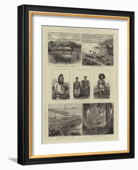 The Annexation of the Fiji Islands-null-Framed Giclee Print