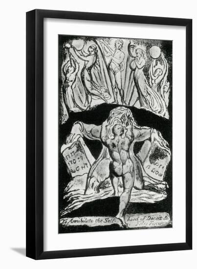 The Annihilation of the Self-Hood by William Blake-William Blake-Framed Giclee Print