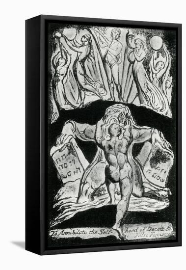 The Annihilation of the Self-Hood by William Blake-William Blake-Framed Premier Image Canvas