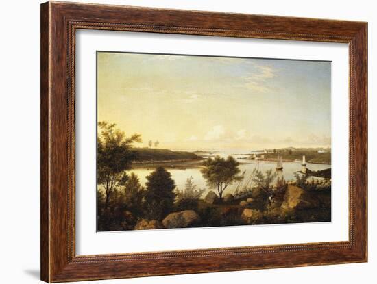 The Annisquam River Looking Toward Ipswich Bay-Fitz Hugh Lane-Framed Giclee Print