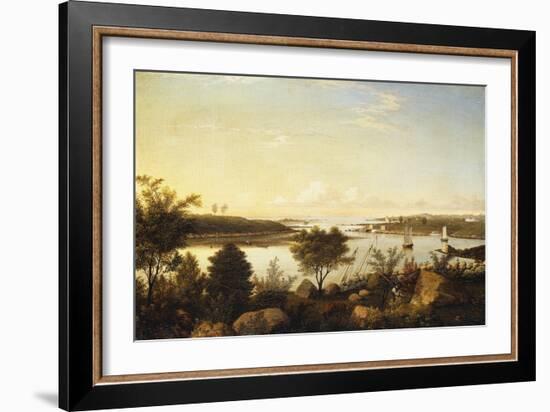 The Annisquam River Looking Toward Ipswich Bay-Fitz Hugh Lane-Framed Giclee Print