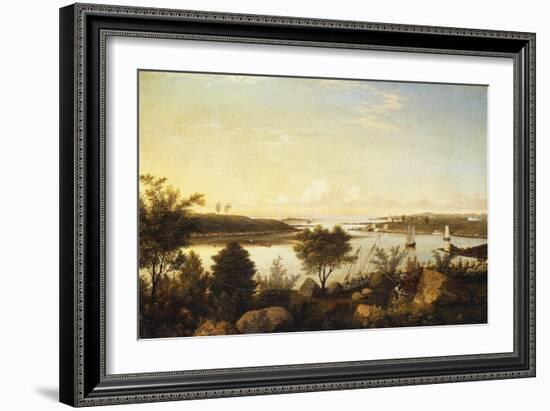 The Annisquam River Looking Toward Ipswich Bay-Fitz Hugh Lane-Framed Giclee Print