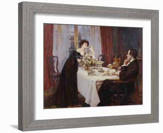 The Anniversary, "I Love Thee to the Level of Everyday's Most Quiet Need" - Elizabeth Barrett…-Albert Chevallier Tayler-Framed Giclee Print