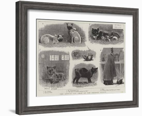 The Annual Cat Show at the Crystal Palace-null-Framed Giclee Print