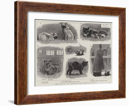 The Annual Cat Show at the Crystal Palace-null-Framed Giclee Print