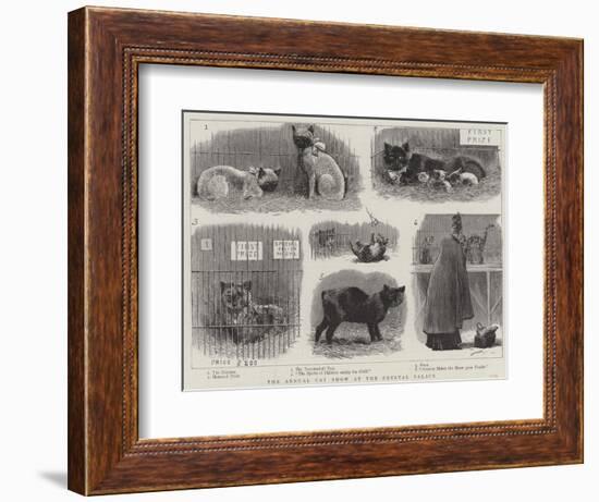 The Annual Cat Show at the Crystal Palace-null-Framed Giclee Print