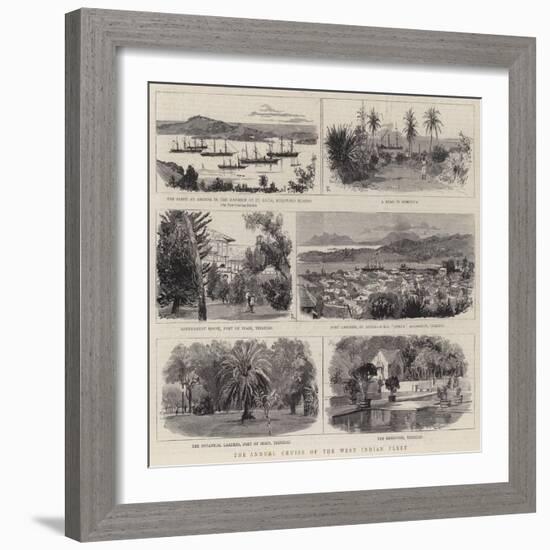 The Annual Cruise of the West Indian Fleet-null-Framed Giclee Print